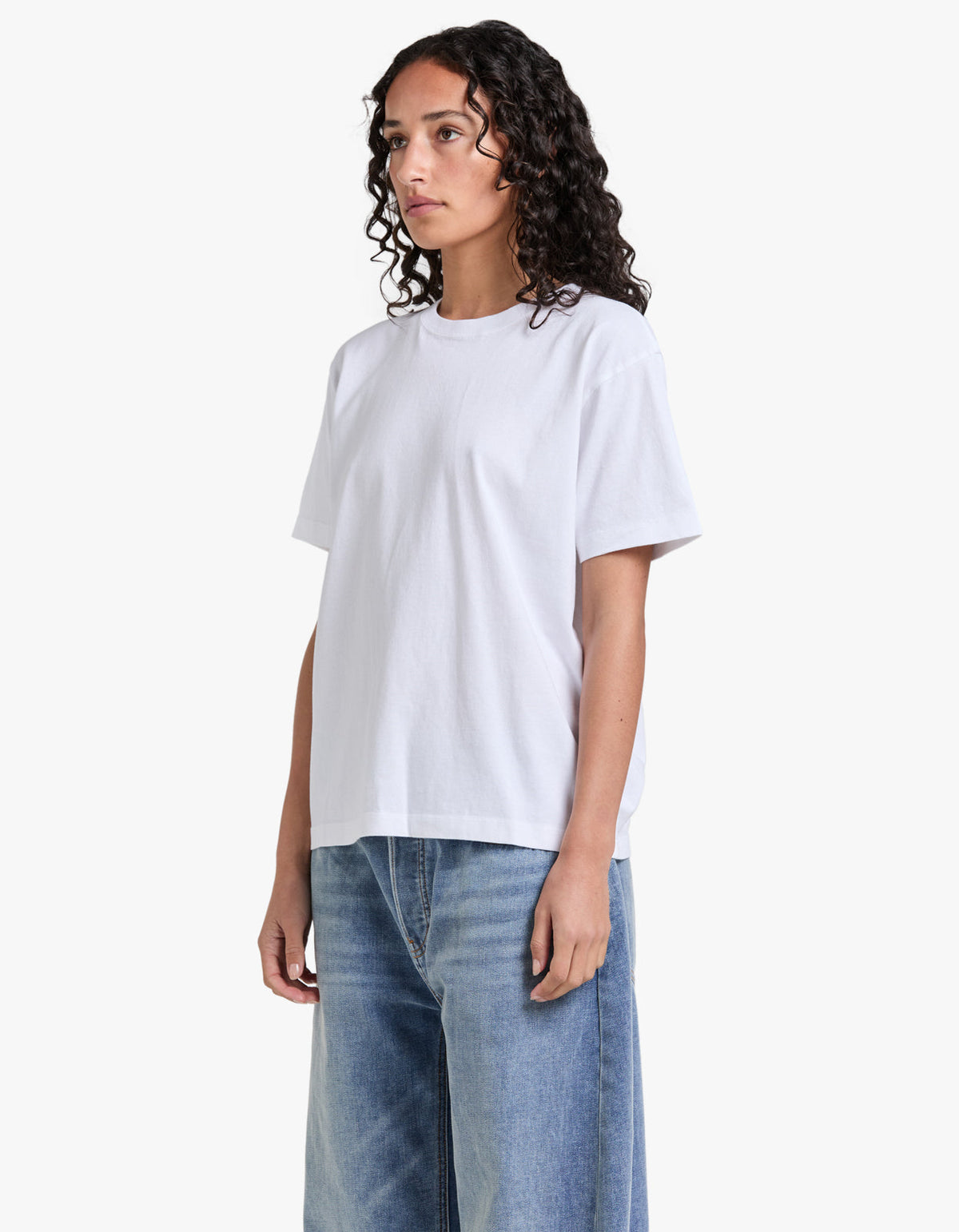 Womens Organic Base Tee - White