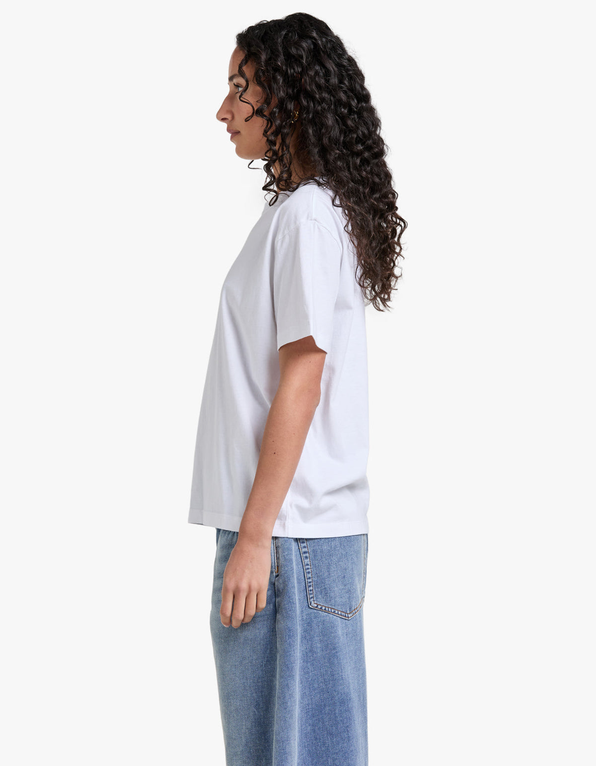 Womens Organic Base Tee - White