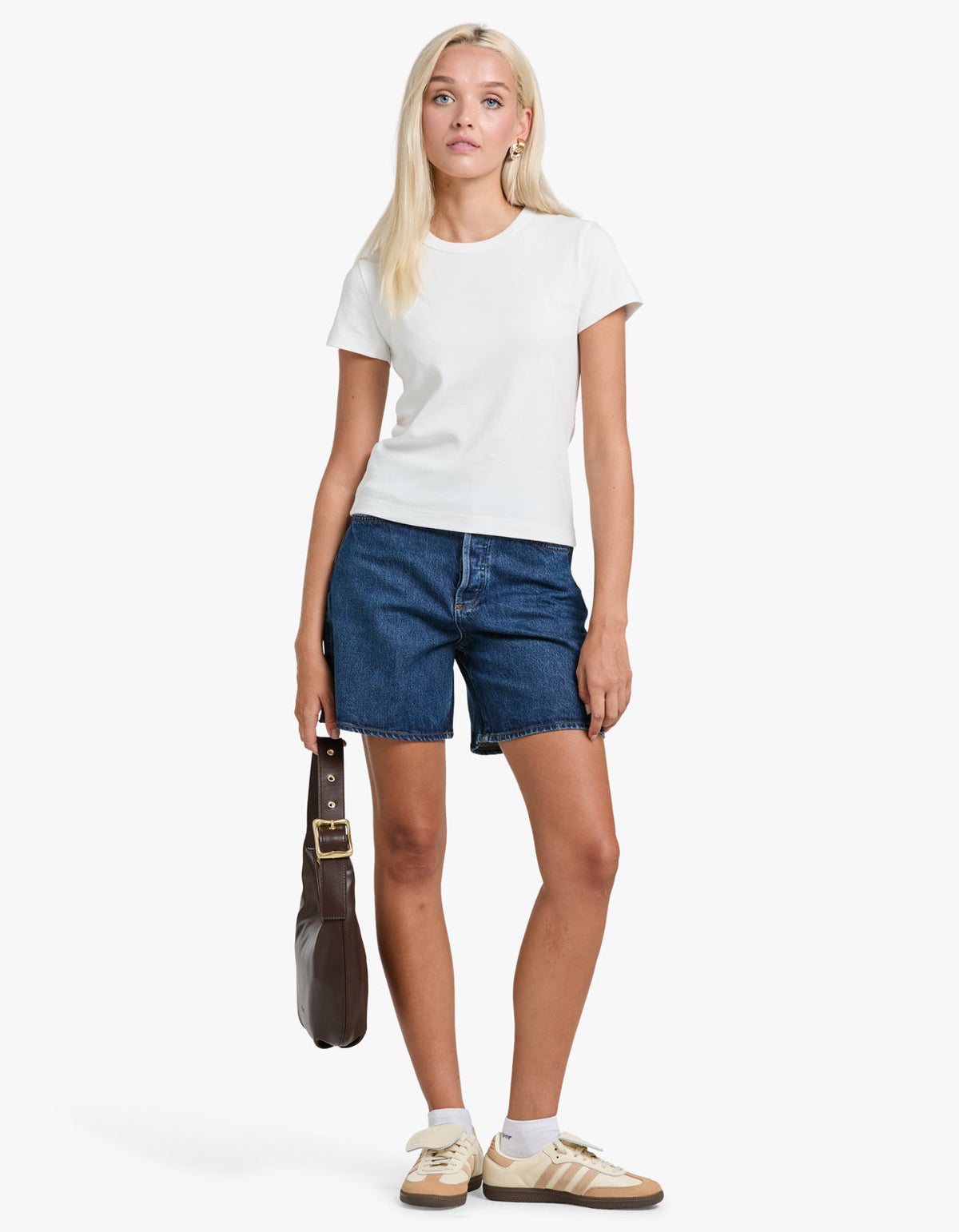 Lyla Cap Sleeve Tee - Antique White