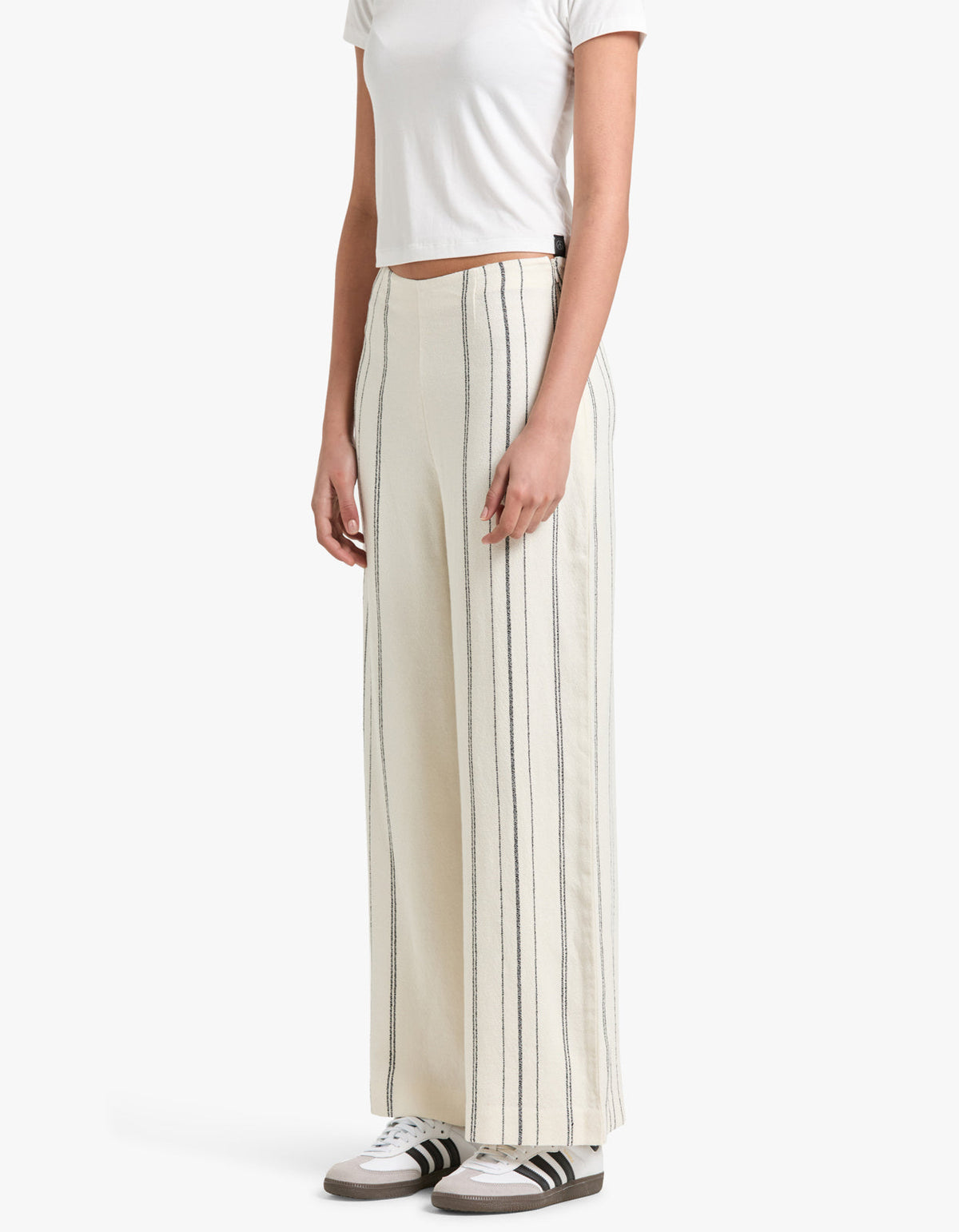 Matera Stripe Pant - Cream/Black