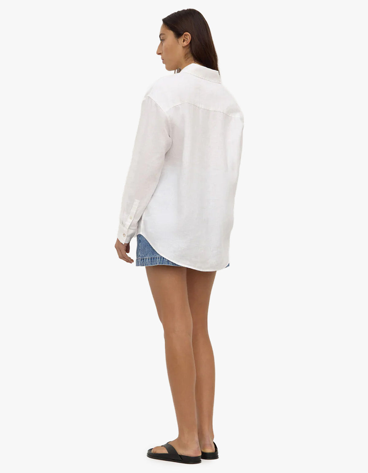 Everyday Womens Linen Long Sleeve Shirt - White