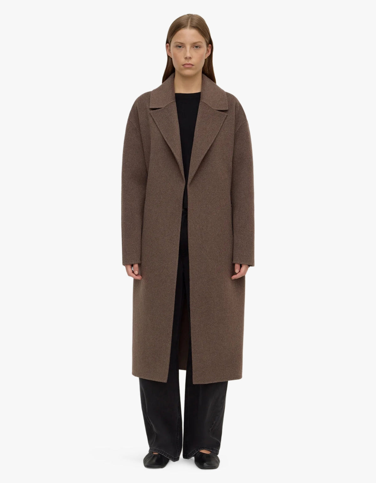 Ivy Wool Coat - Cocoa Marle