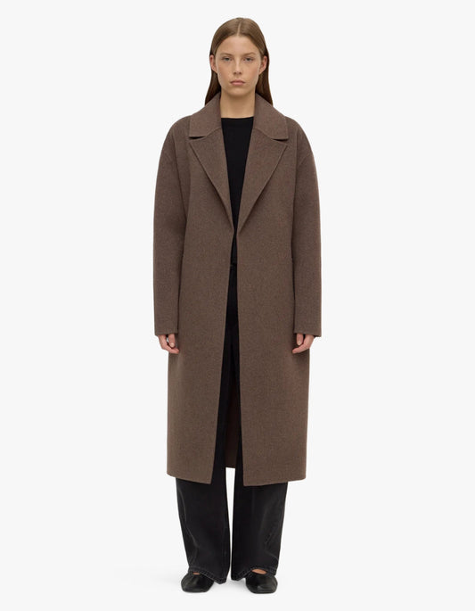 Ivy Wool Coat - Cocoa Marle