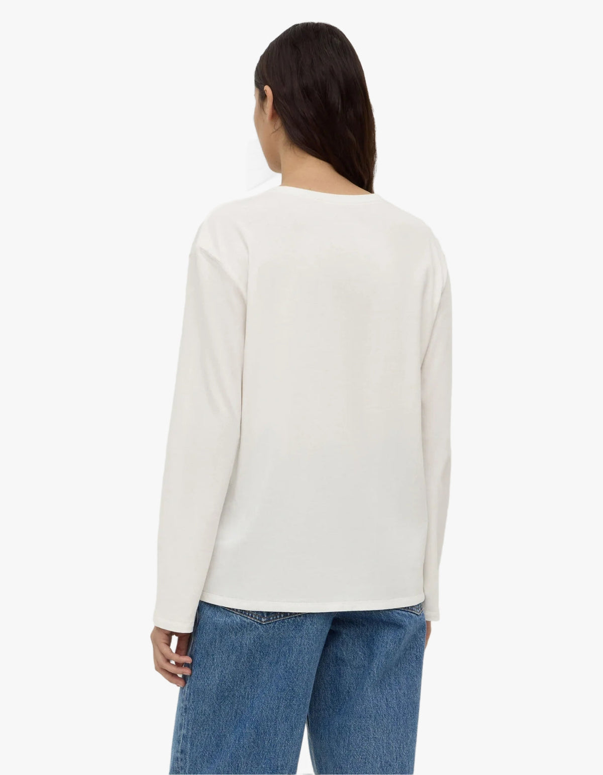 Thea Long Sleeve Tee - White