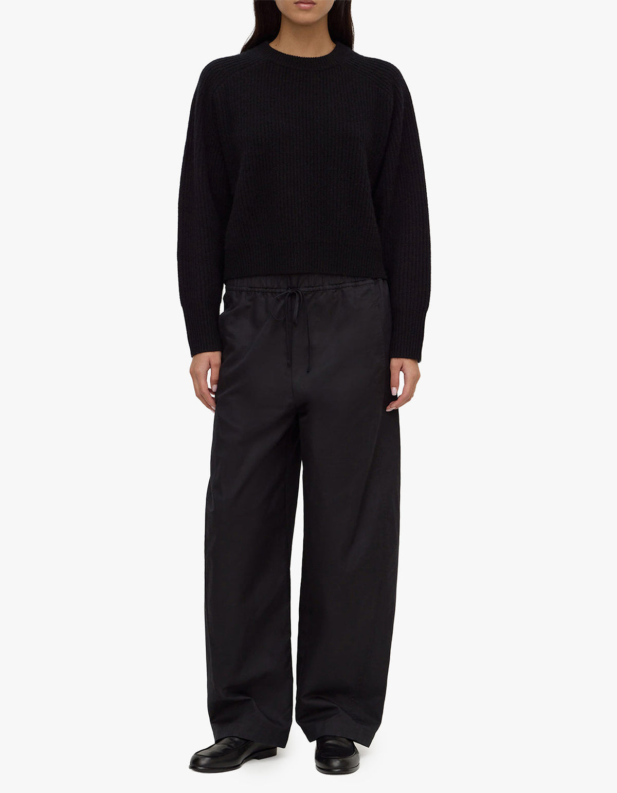 Amerie Cashmere Knit Jumper - Black