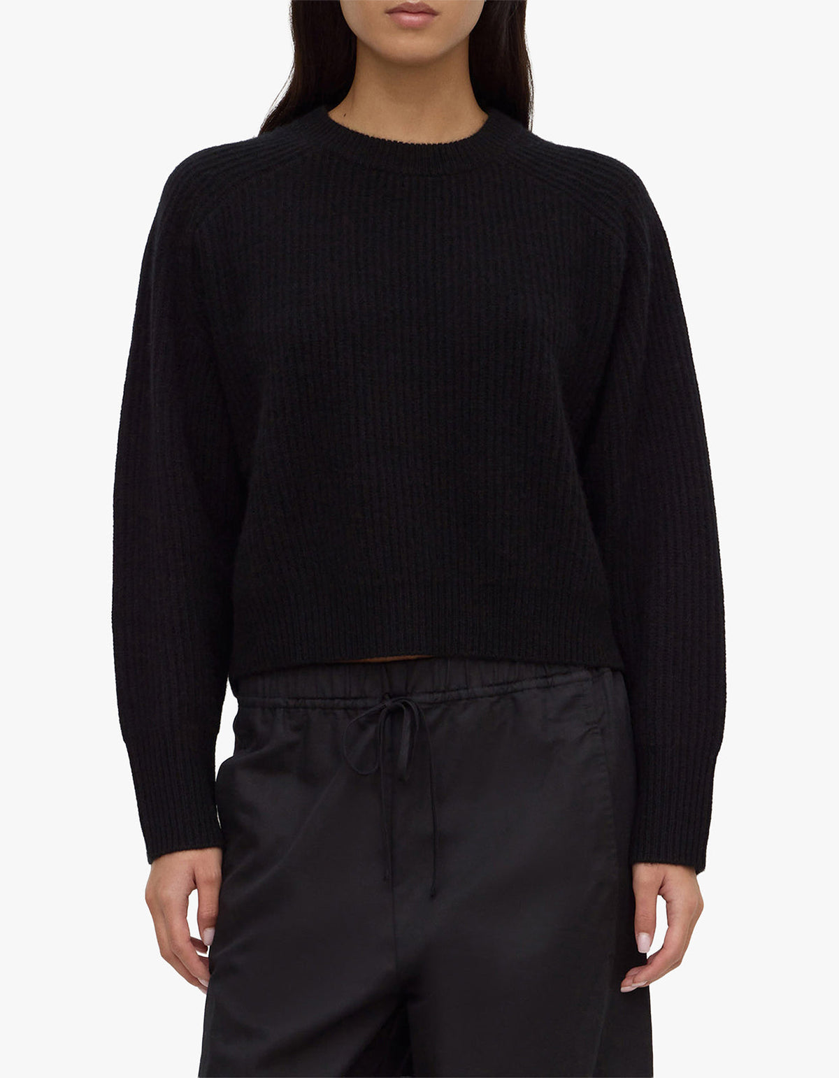 Amerie Cashmere Knit Jumper - Black