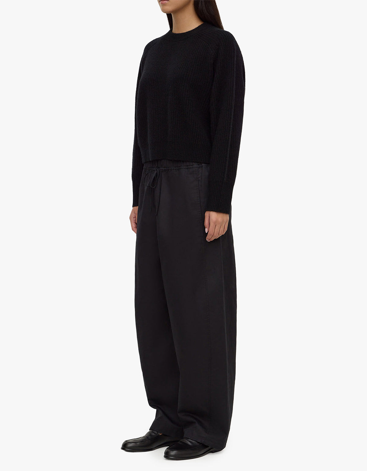 Amerie Cashmere Knit Jumper - Black
