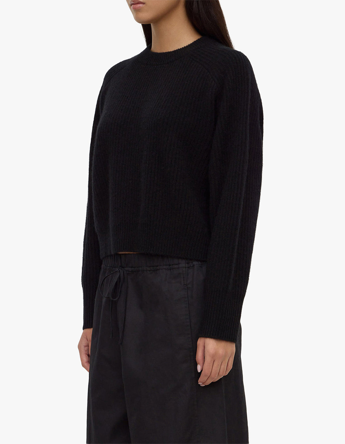 Amerie Cashmere Knit Jumper - Black