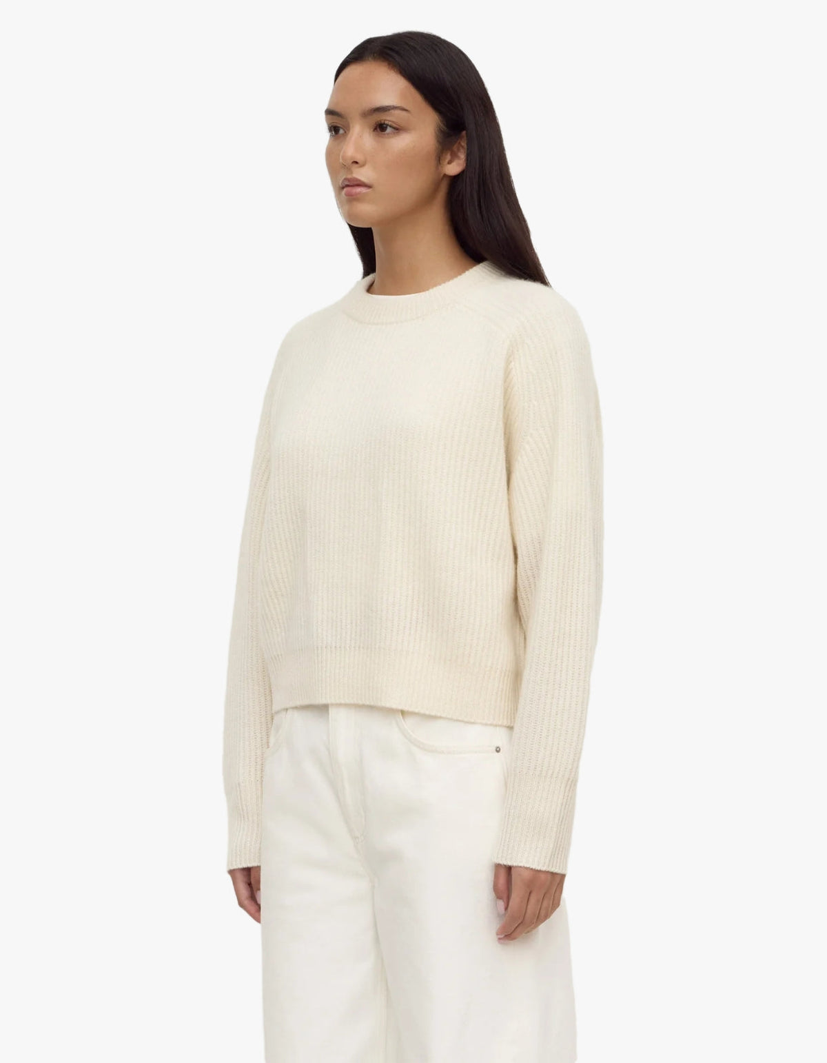Amerie Cashmere Knit Jumper - White