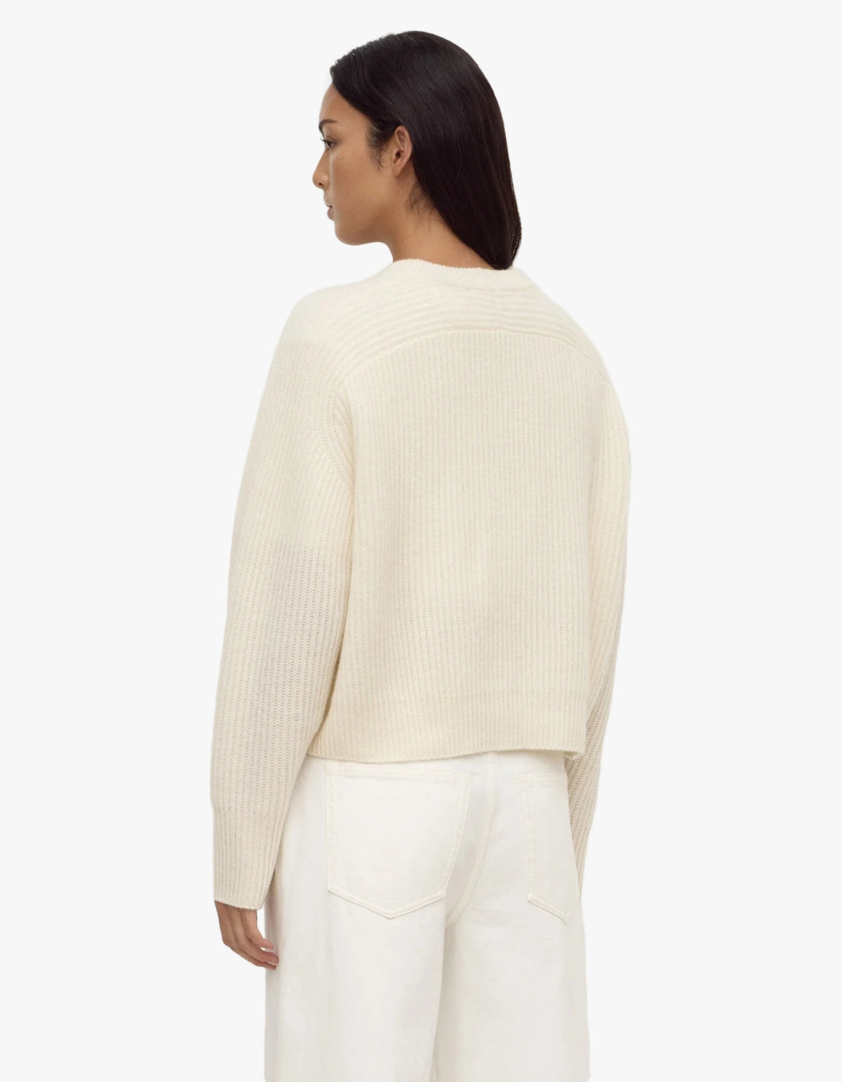 Amerie Cashmere Knit Jumper - White