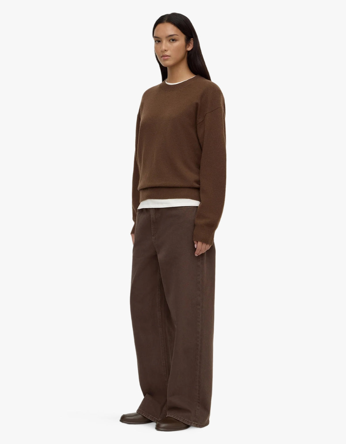 Carter Brushed Wool Sweater - Earth