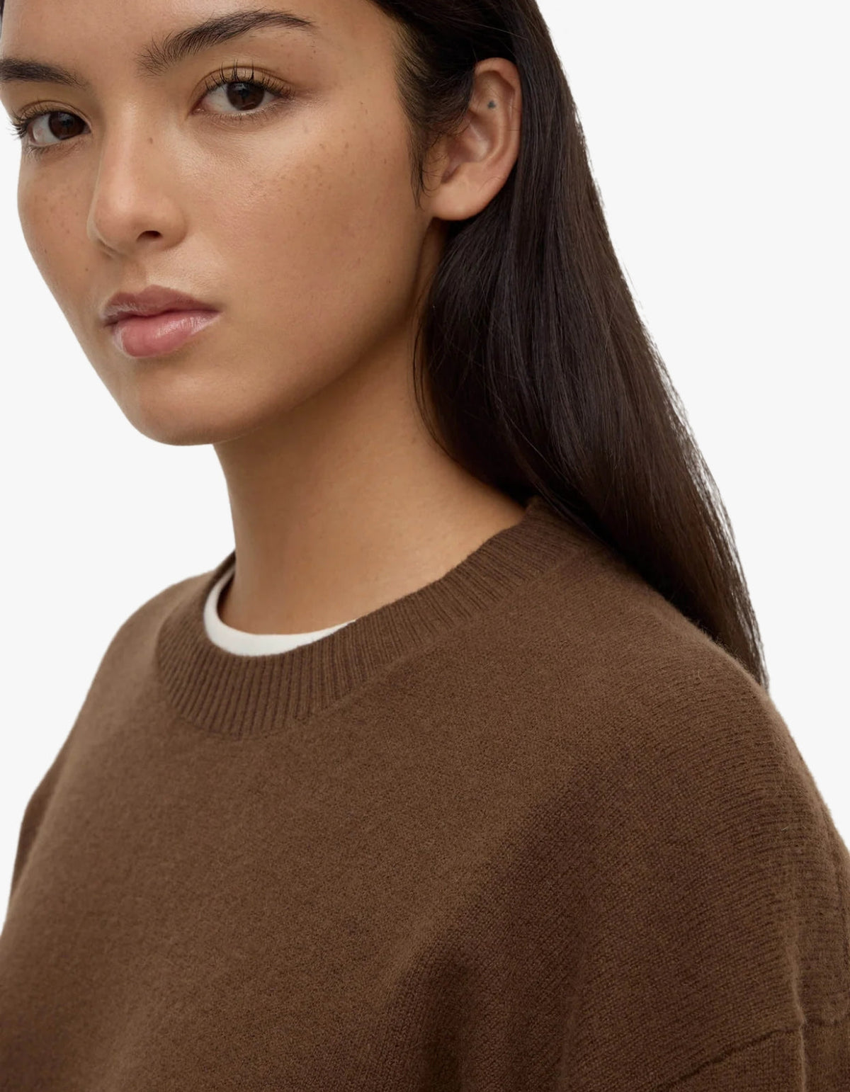 Carter Brushed Wool Sweater - Earth