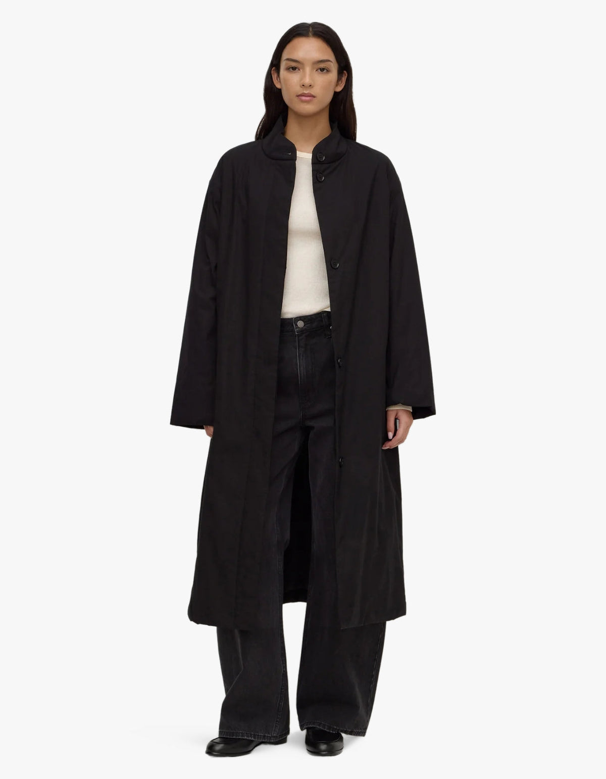 Zoie Padded Coat - Washed Black
