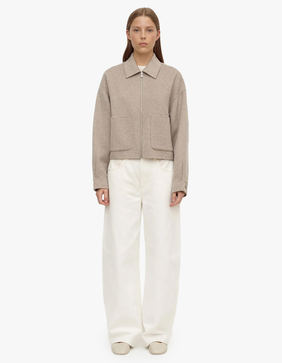 Dallas Wool Jacket - Pebble