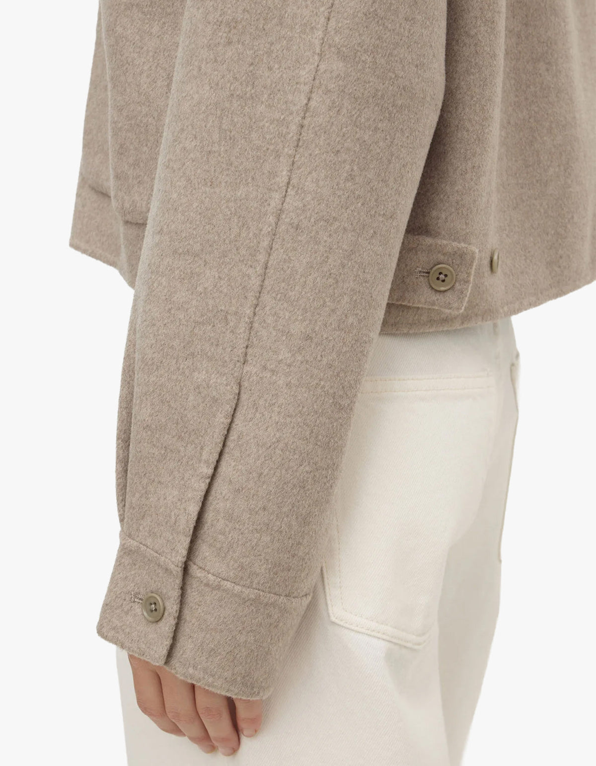 Dallas Wool Jacket - Pebble