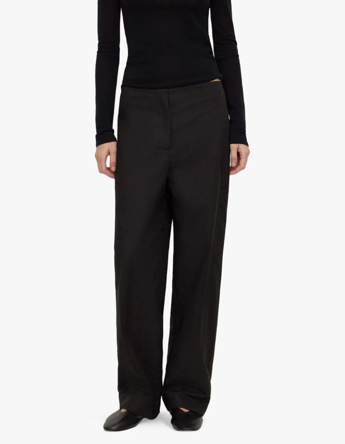 Mia Cotton Pant - Black