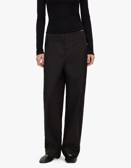 Mia Cotton Pant - Black