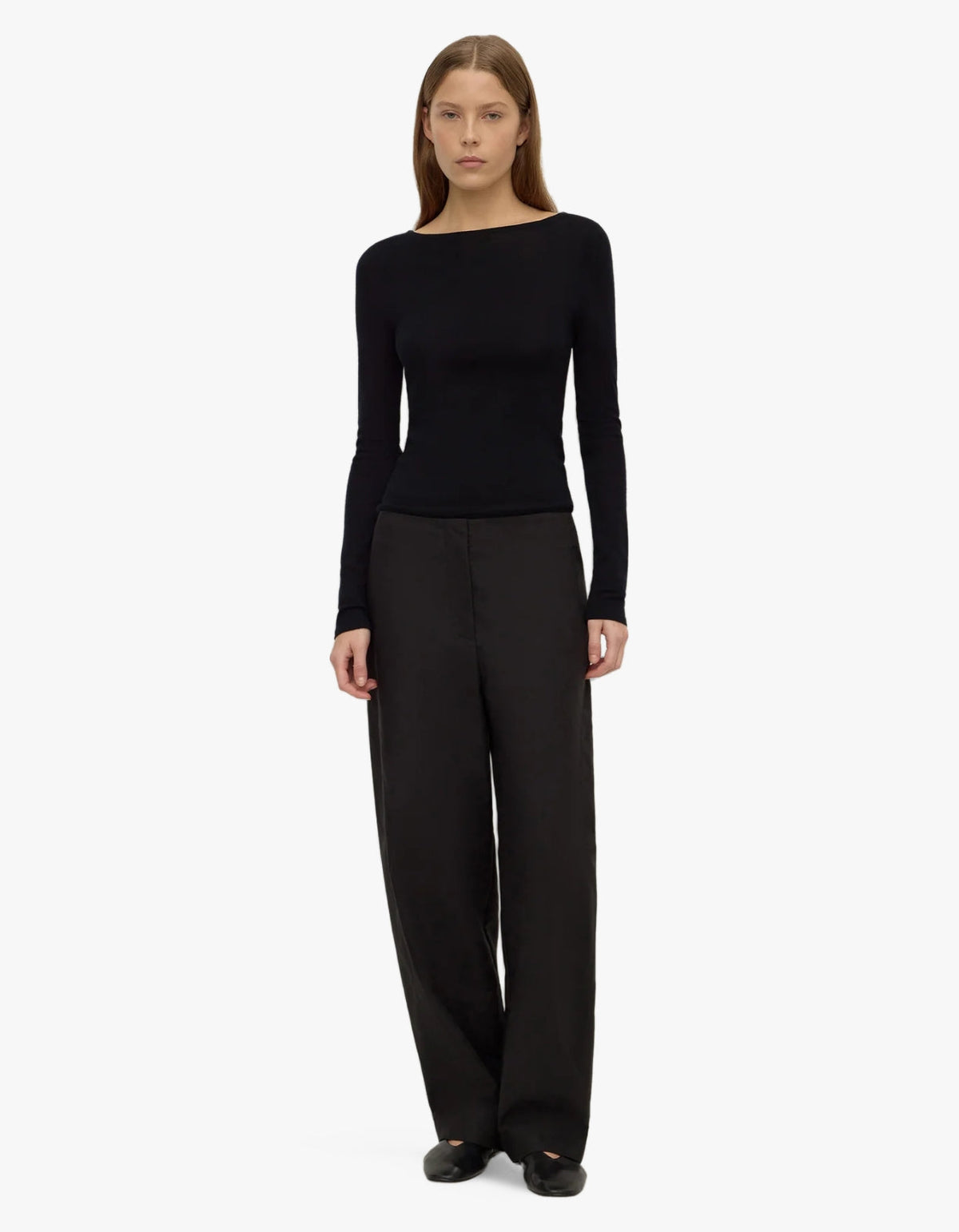 Mia Cotton Pant - Black