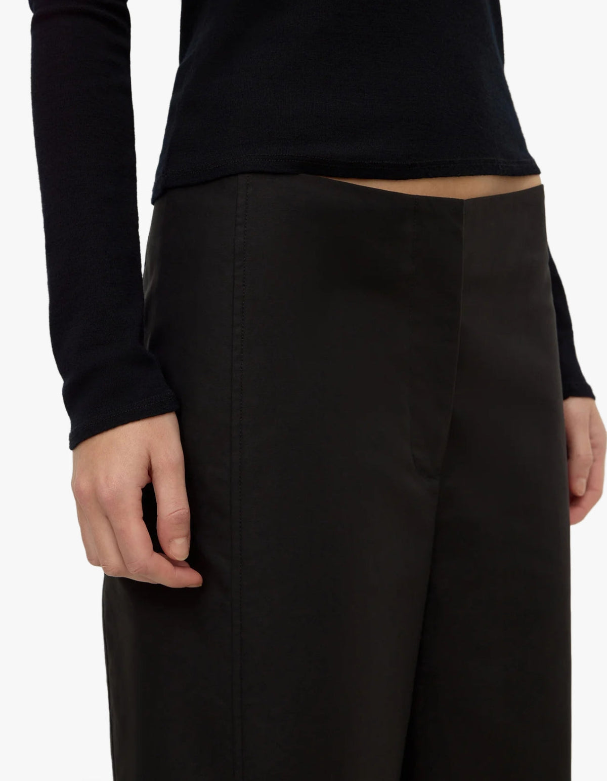 Mia Cotton Pant - Black
