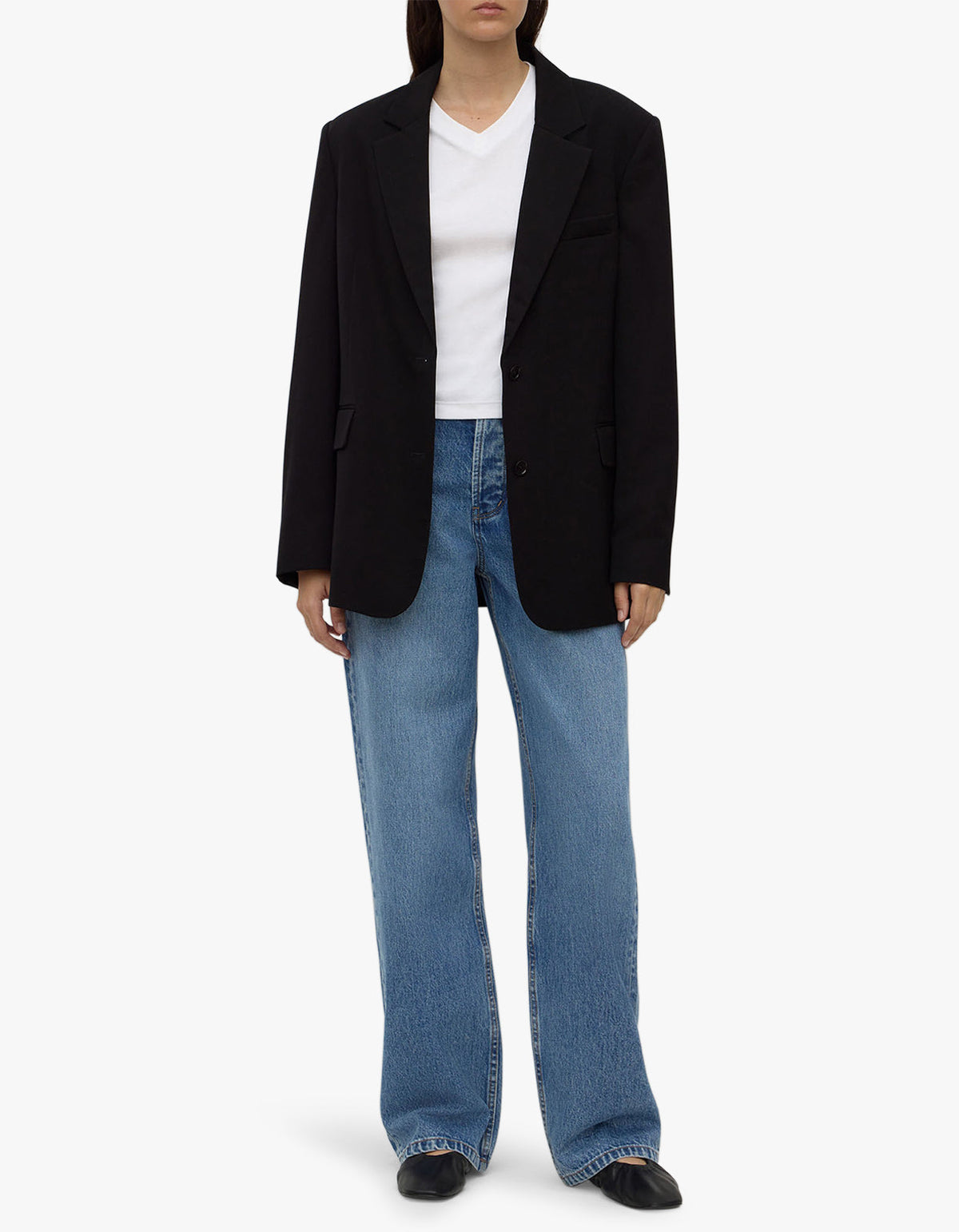 Anika Wool Blazer - Black