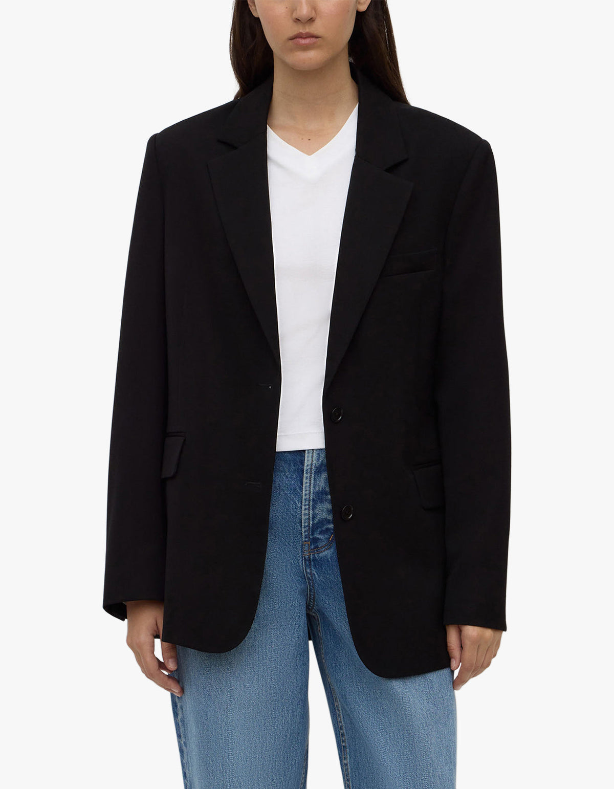 Anika Wool Blazer - Black