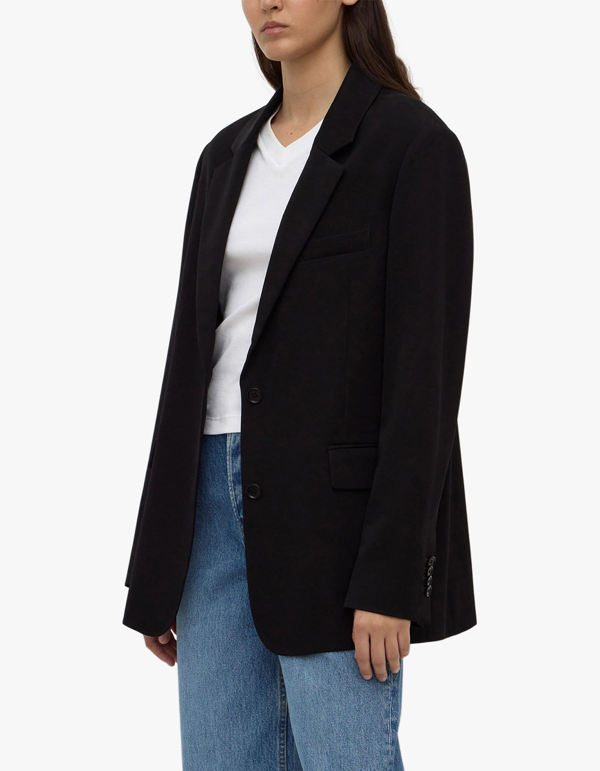 Anika Wool Blazer - Black