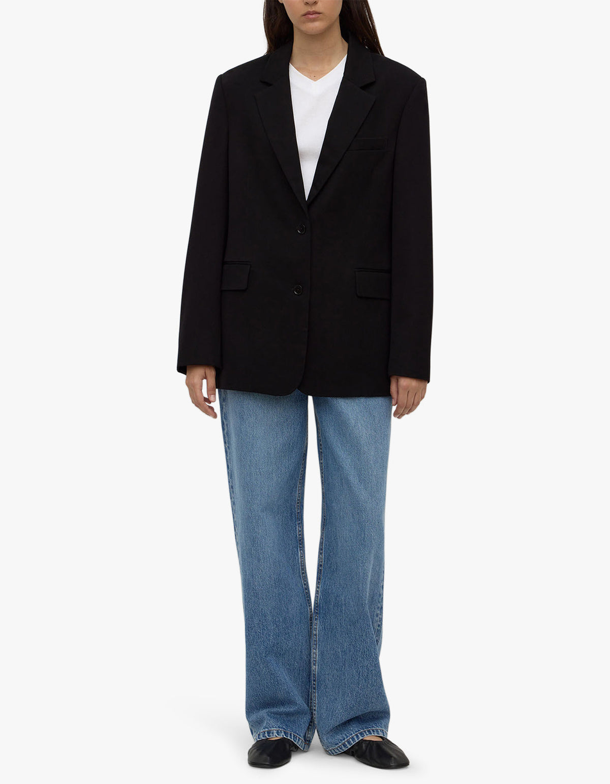 Anika Wool Blazer - Black