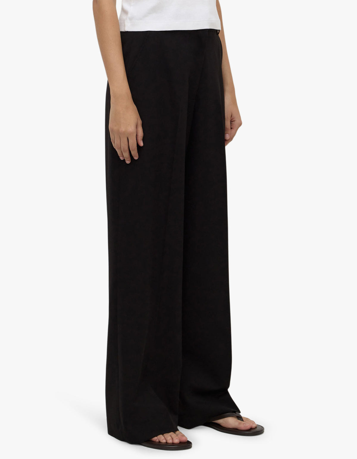 Anika Wool Pant - Black
