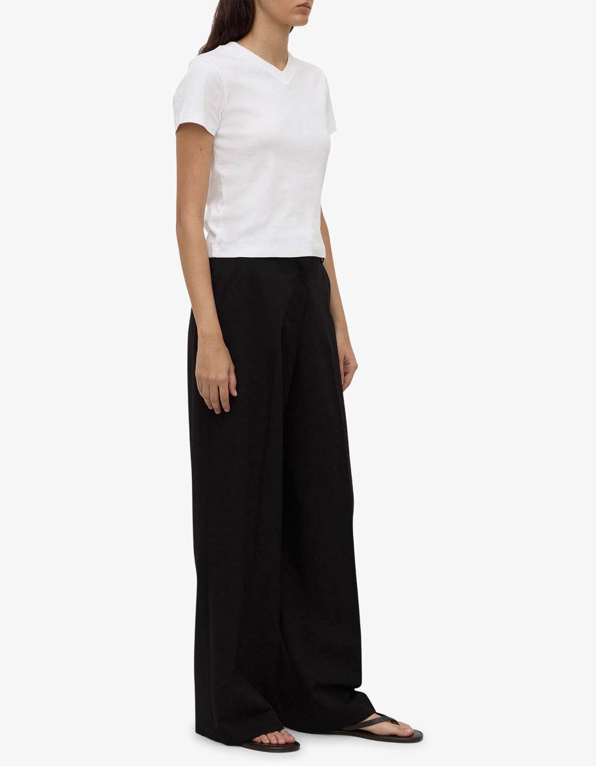 Anika Wool Pant - Black