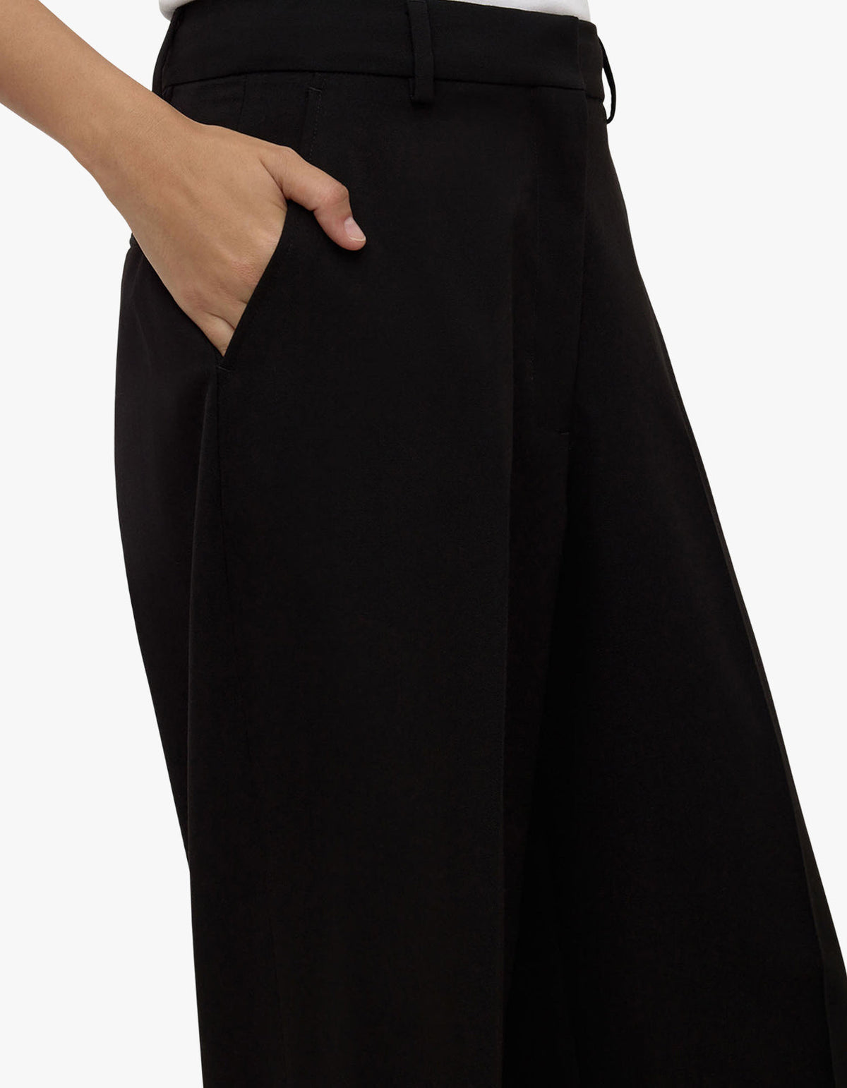 Anika Wool Pant - Black