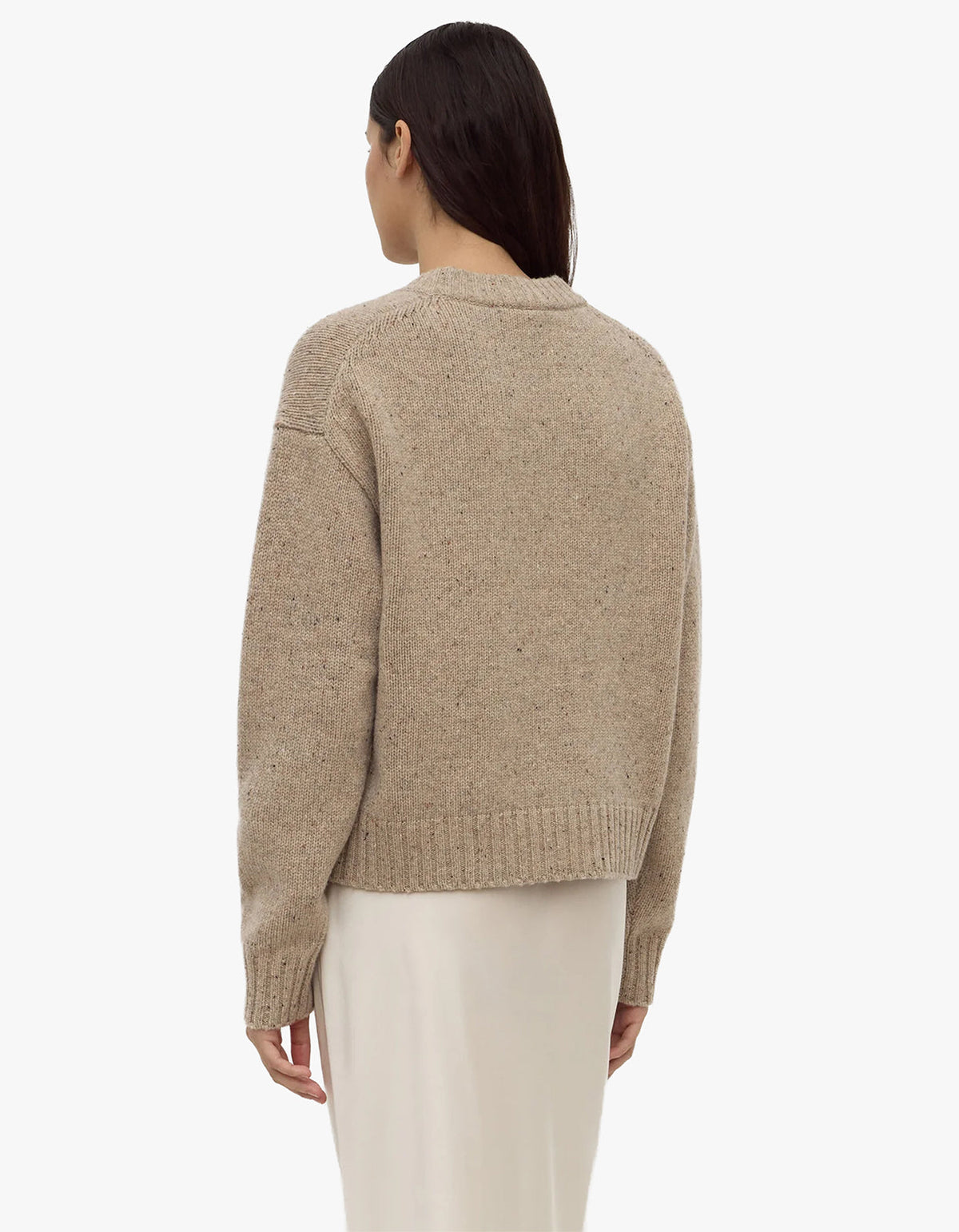 Beau Wool Merino Knit - Stone Marble