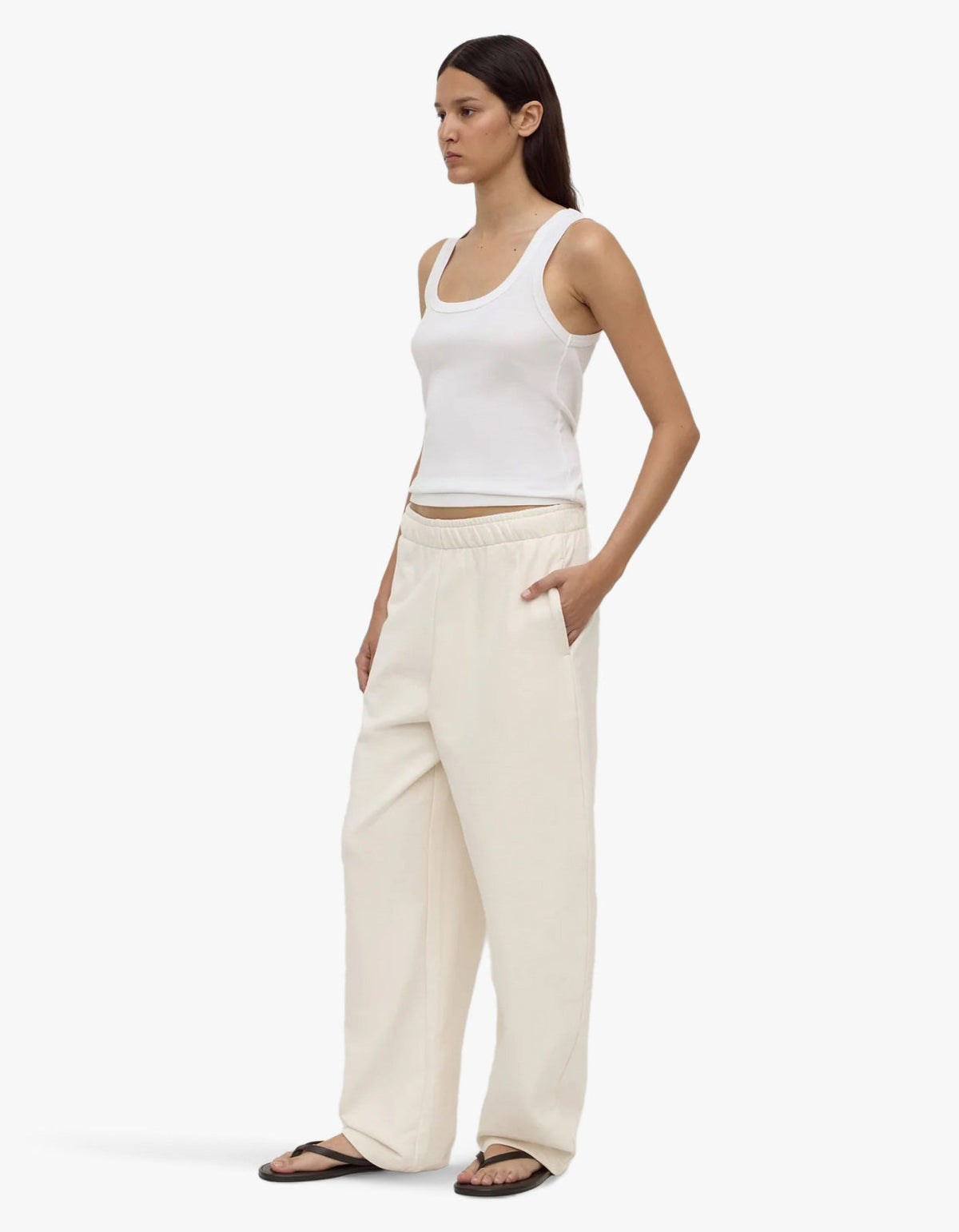 Brushed Cotton Lounge Pant - Shell