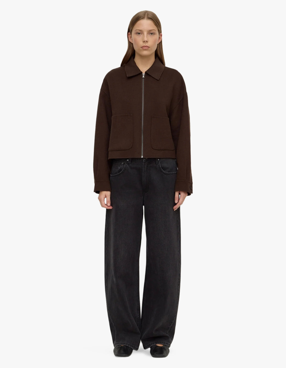 Dallas Wool Jacket - Dark Choc