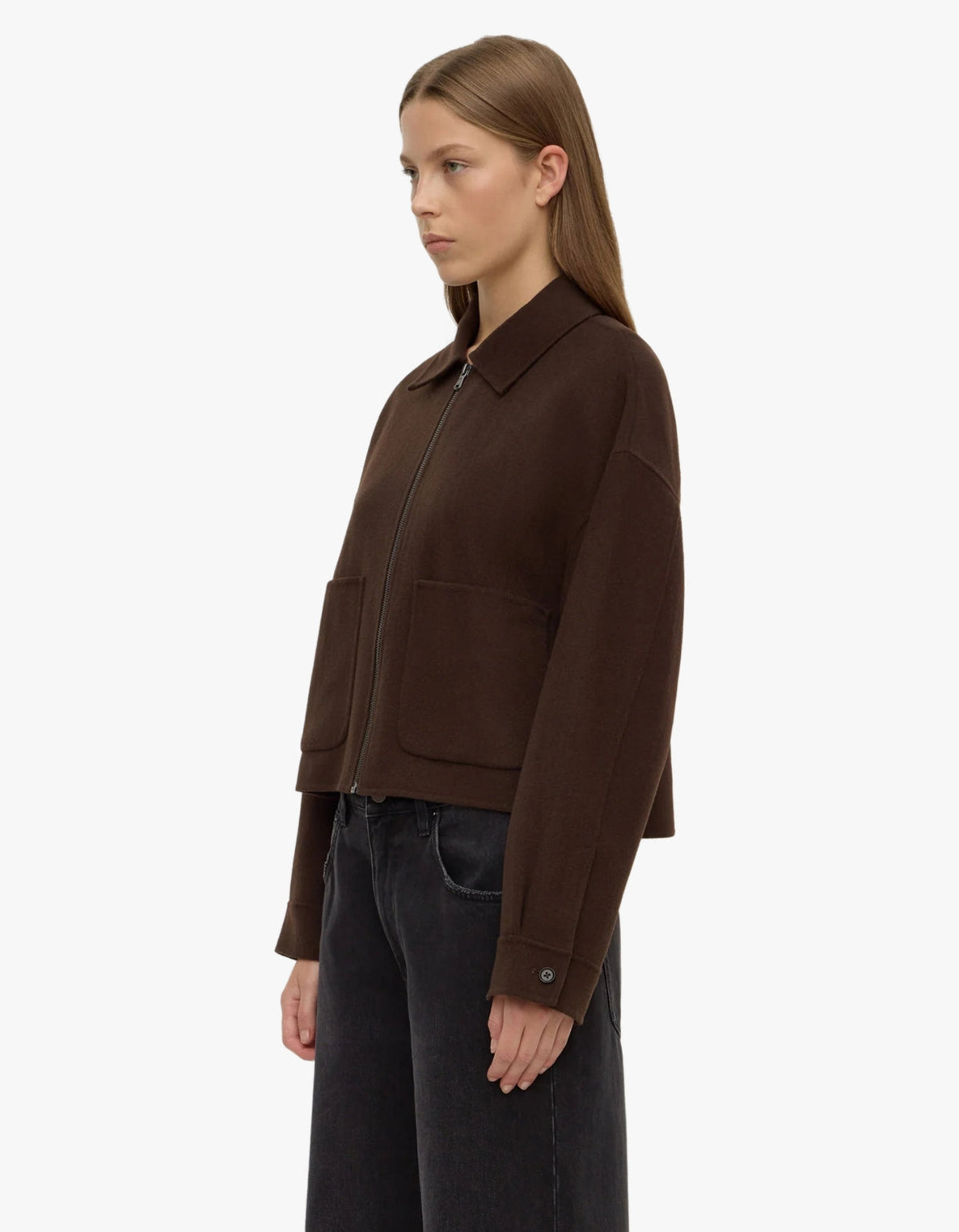 Dallas Wool Jacket - Dark Choc