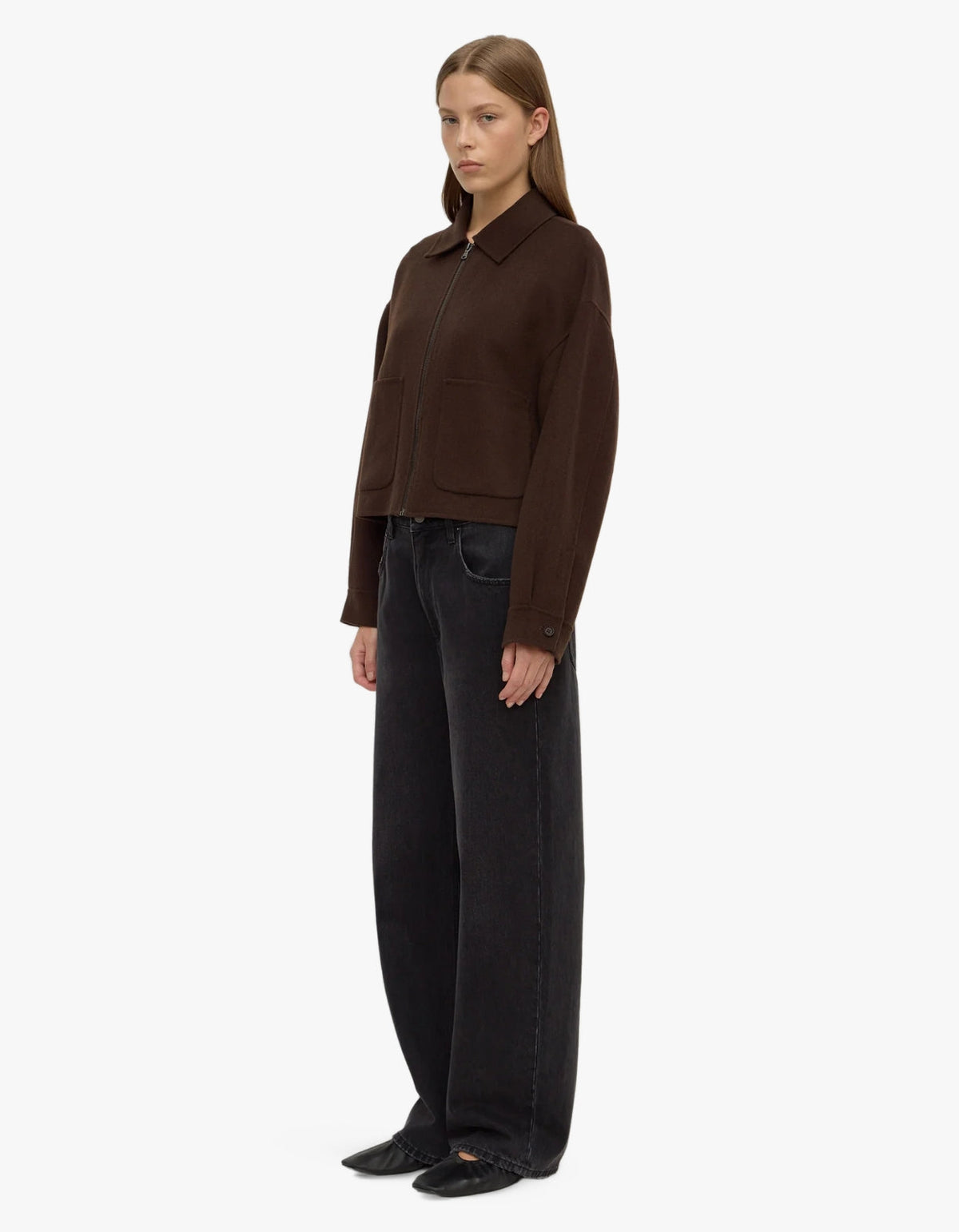 Dallas Wool Jacket - Dark Choc