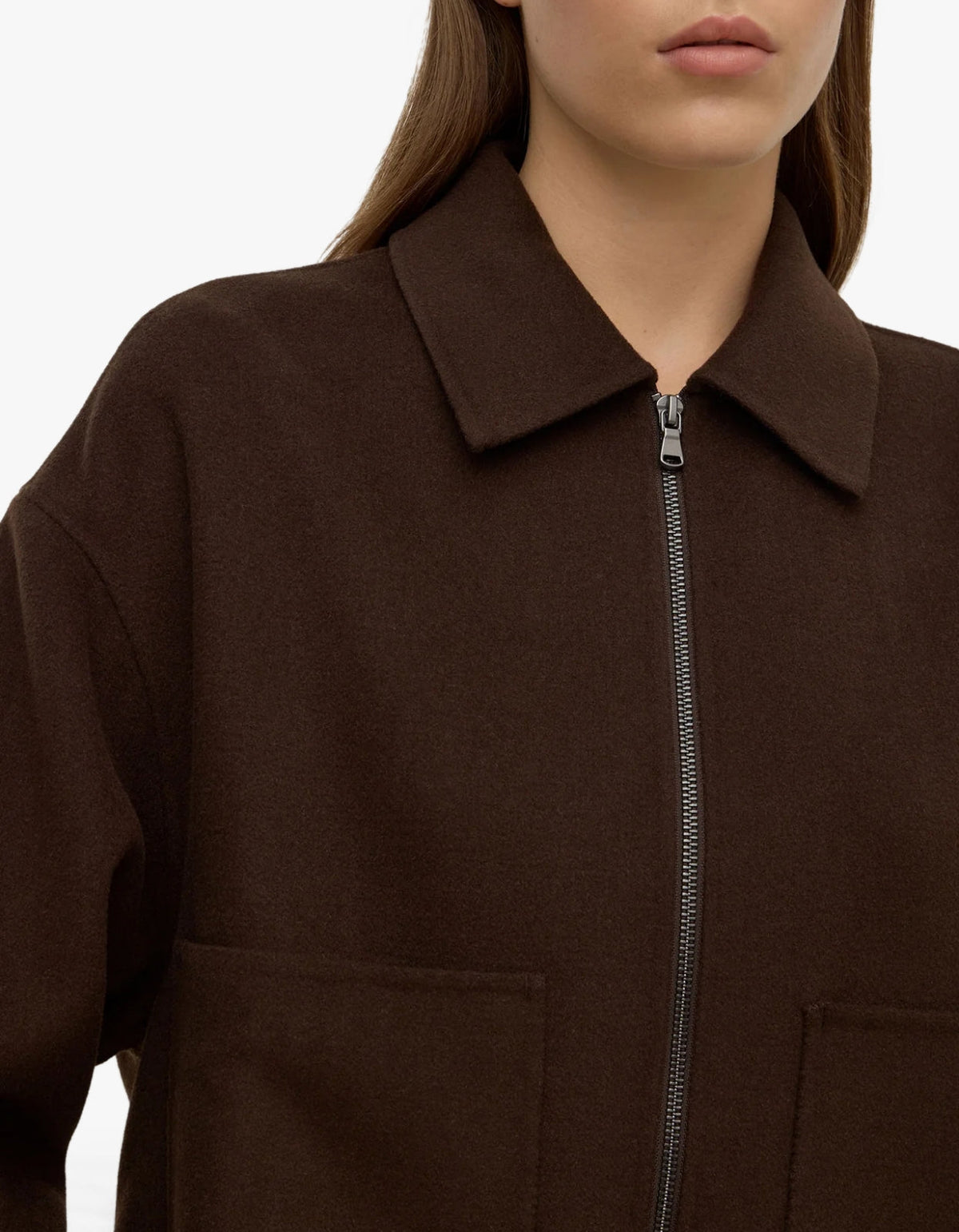 Dallas Wool Jacket - Dark Choc