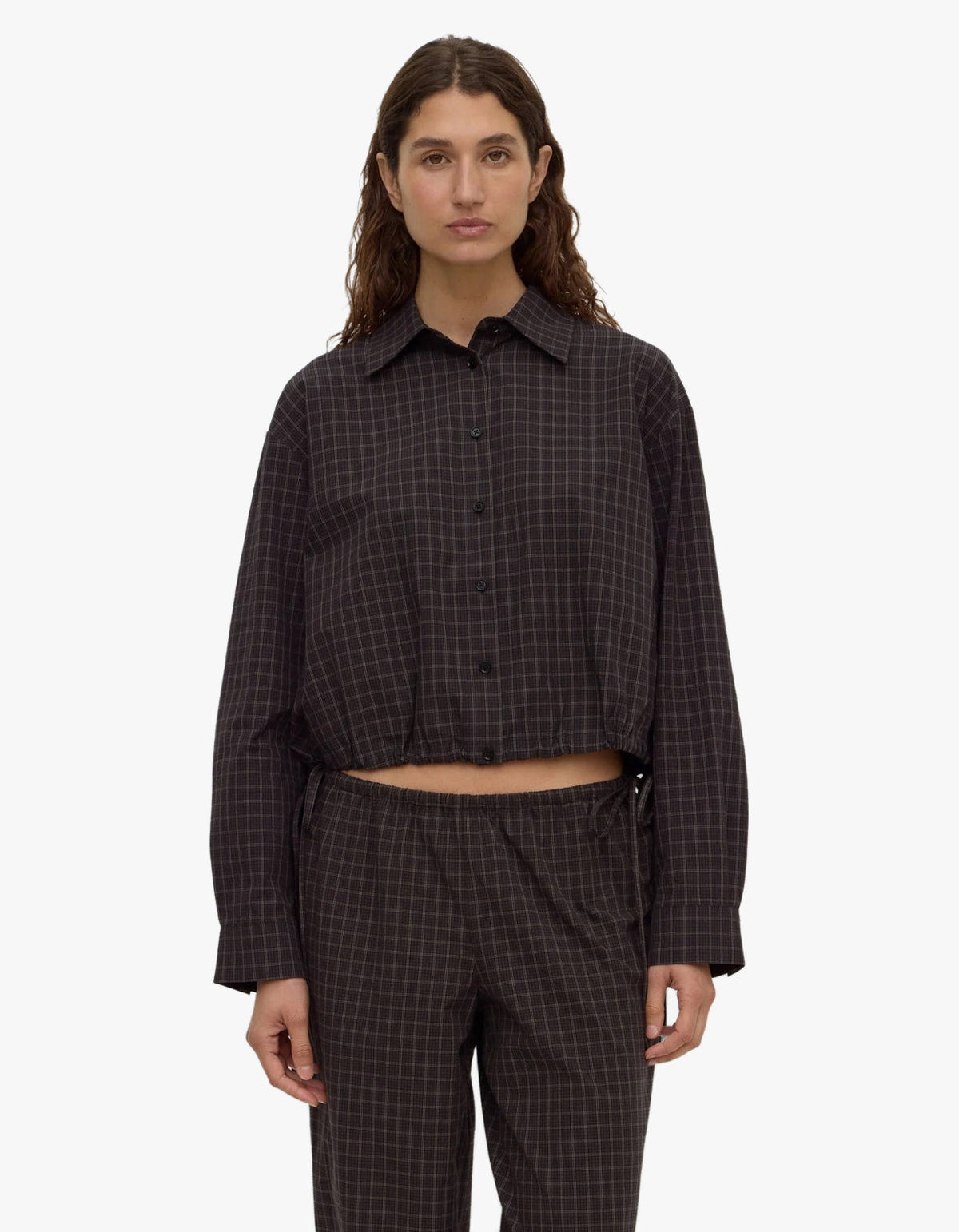 Eddie Check Shirt - Brown/Black