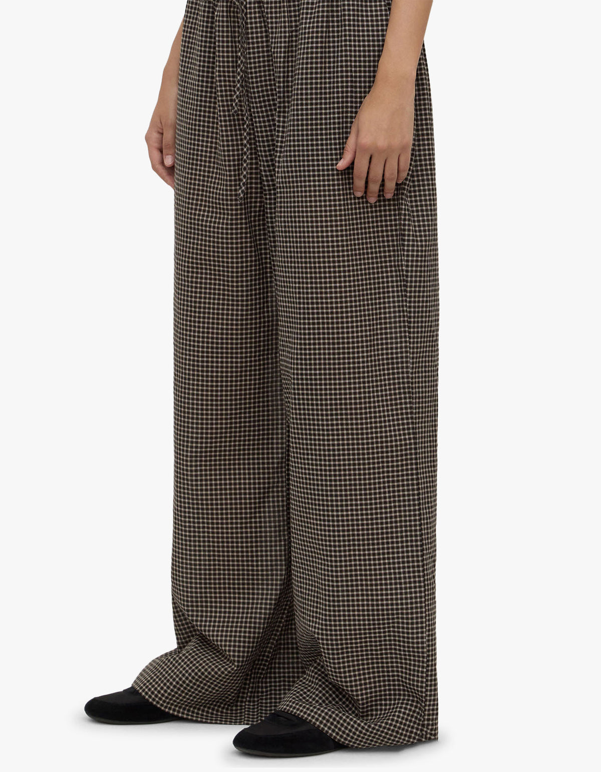Harriet Check Pant - Brown/Black