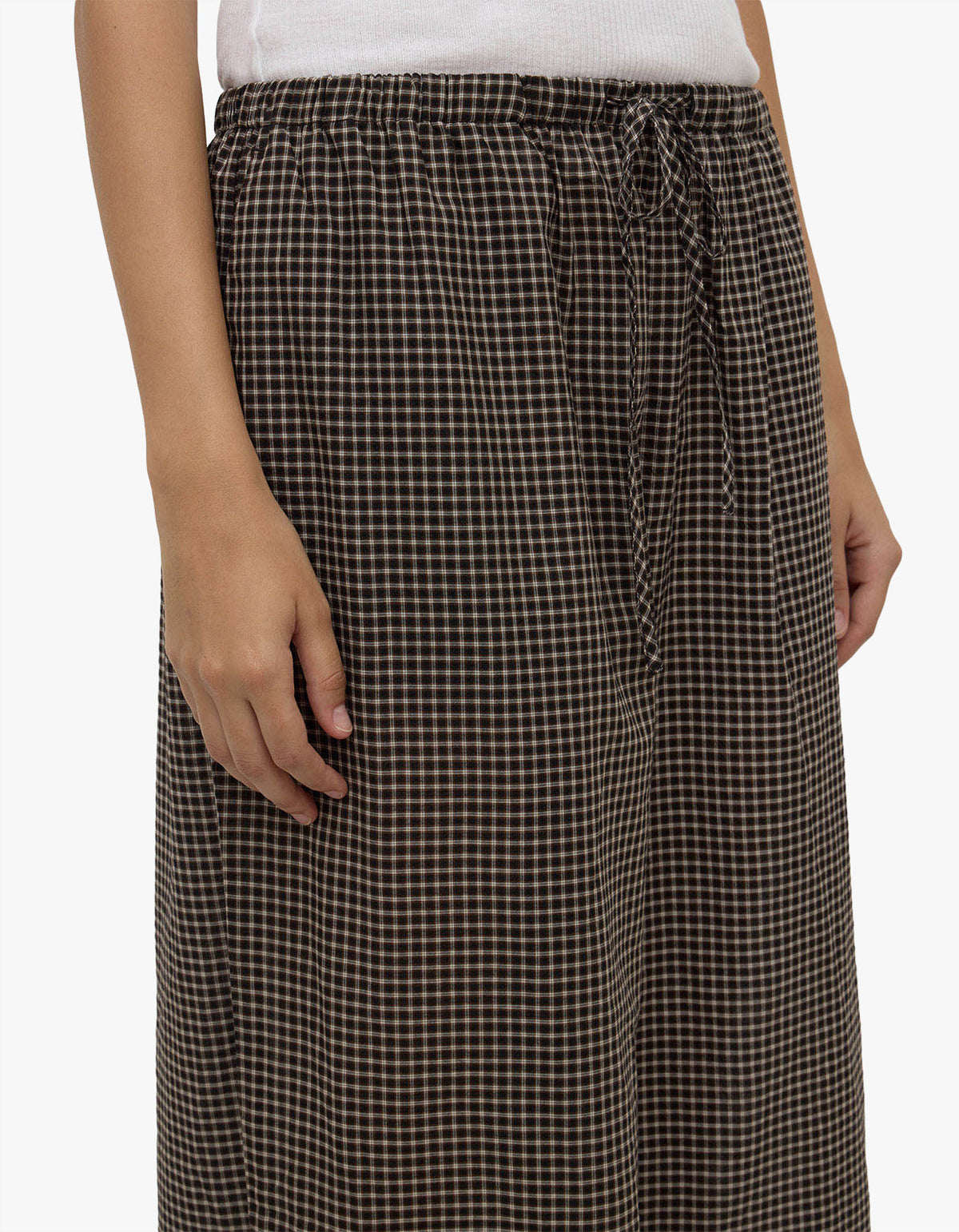 Harriet Check Pant - Brown/Black