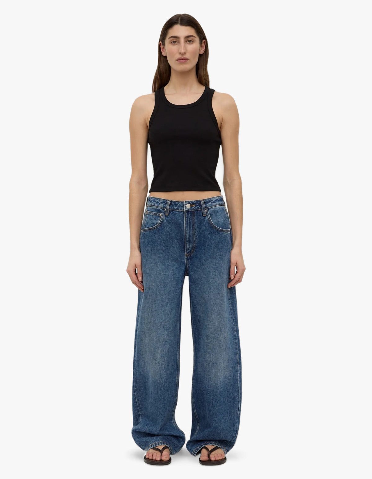 Low Curve Mid Rise Jean - Mid Blue