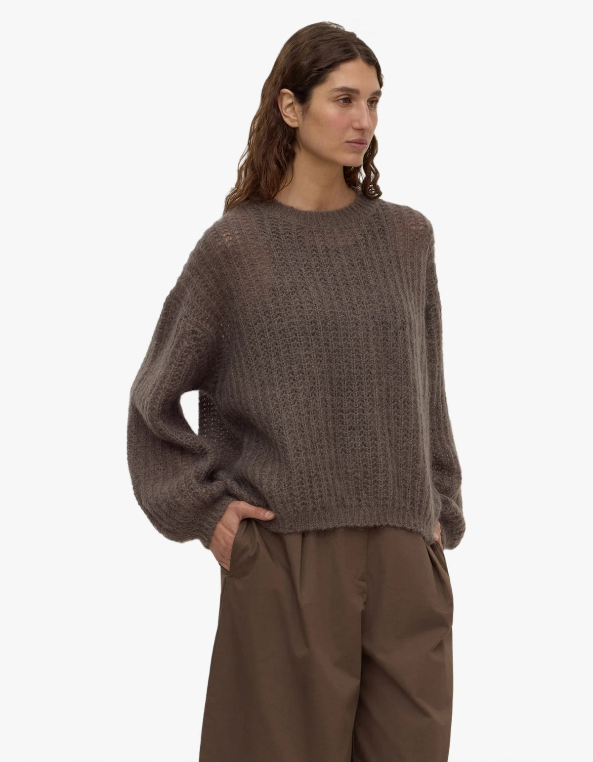 Tulsa Mohair Knit - Bark