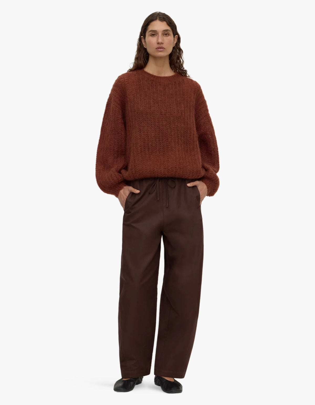 Tulsa Mohair Knit - Burnt Amber