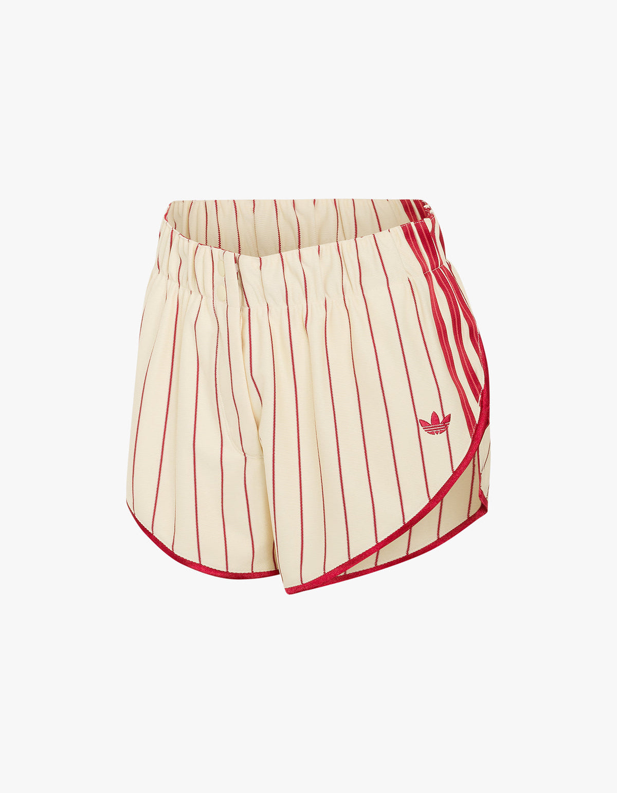 Pinstripe Firebird Shorts - Warm Vanilla / Team Victory Red