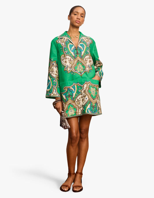 Porter Mini Dress - Jade
