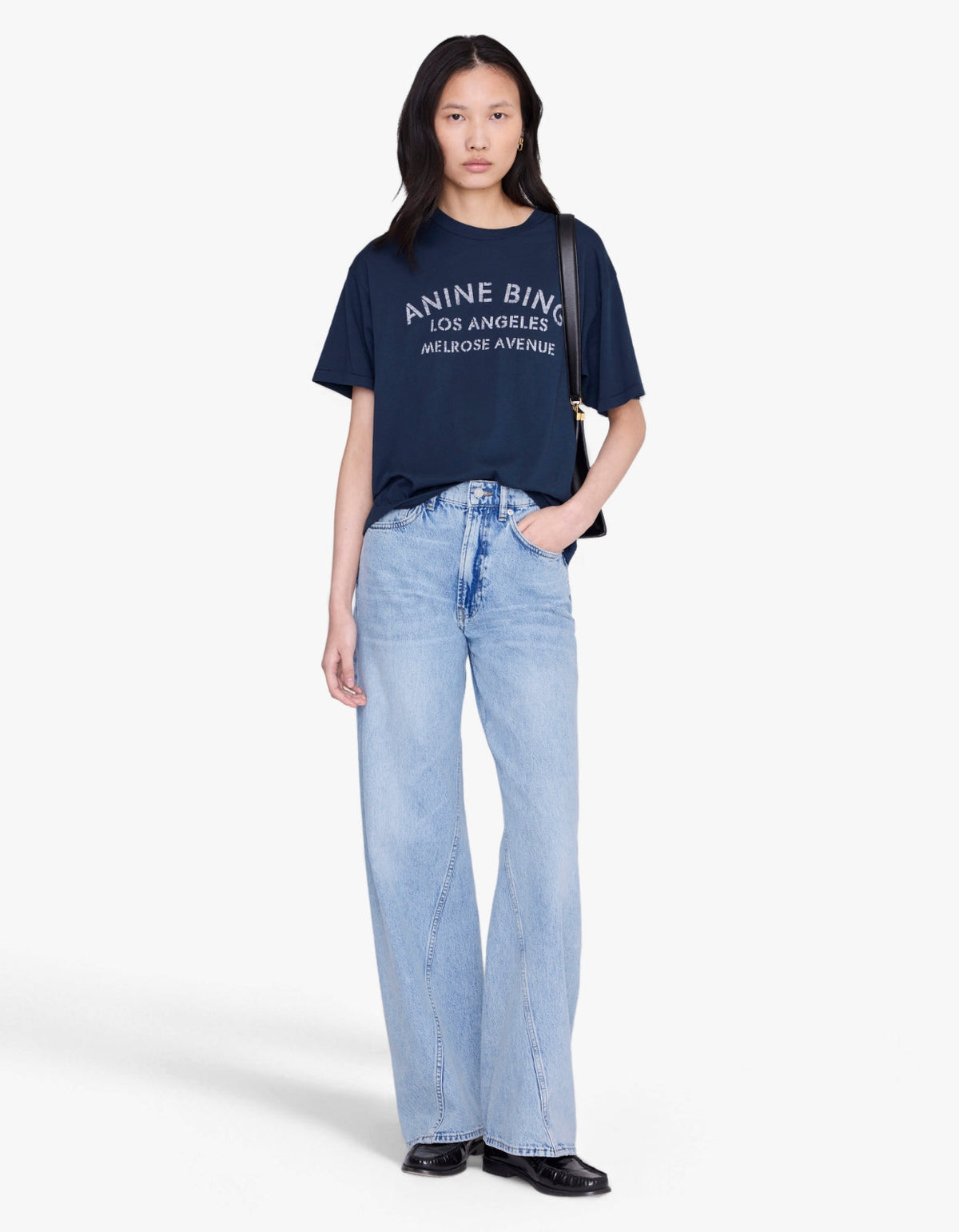 Cade Tee Melrose Stencil - Navy