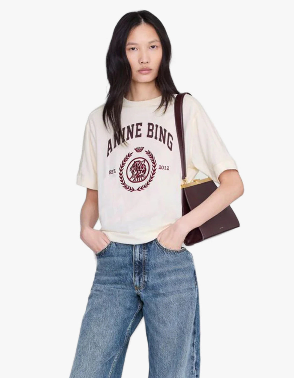 Jaylin Tee Collegiate - Cream