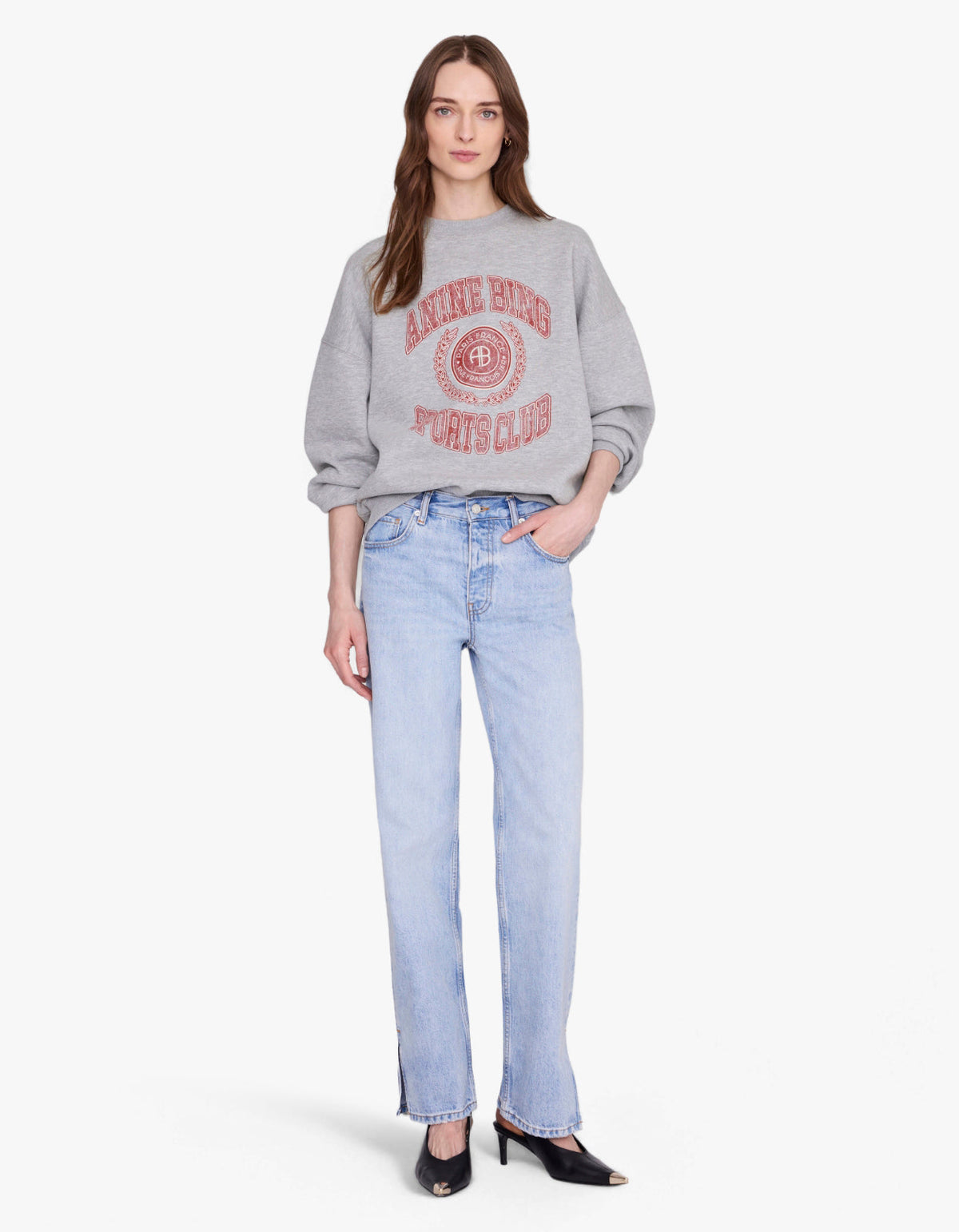 Miles Sweatshirt Collegiate - Grey