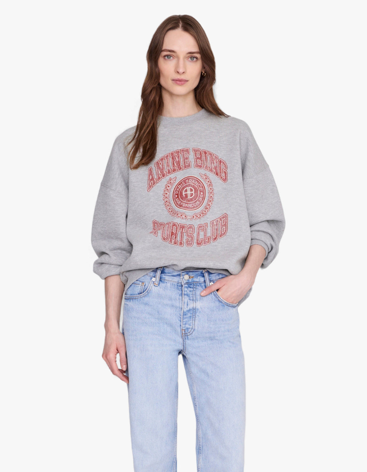 Miles Sweatshirt Collegiate - Grey