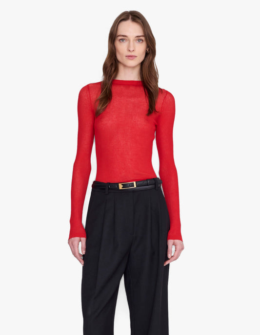 Tiana Long Sleeve - Tango Red