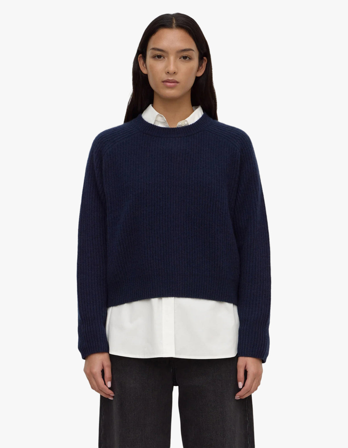 Amerie Cashmere Knit - Navy